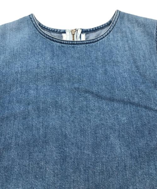 THIRD MAGAZINE（サードマガジン）THIRD MAGAZINE (サードマガジン) ムラ糸デニムワンピース ブルー サイズ:9の古着・服飾アイテム