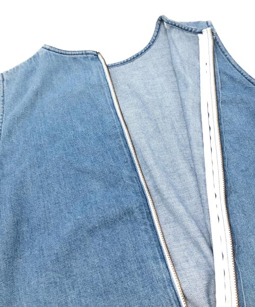 THIRD MAGAZINE（サードマガジン）THIRD MAGAZINE (サードマガジン) ムラ糸デニムワンピース ブルー サイズ:9の古着・服飾アイテム