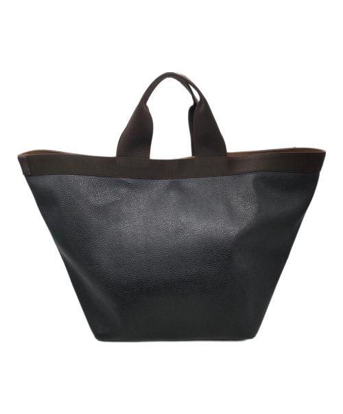 Herve Chapelier（エルベシャプリエ）Herve Chapelier (エルベシャプリエ) リュクス コーテッドキャンバス スクエアトート ブラックの古着・服飾アイテム