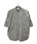 HUISハウス）の古着「コットンリネンロングシャツ」｜グレー