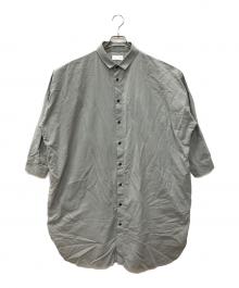 HUIS（ハウス）の古着「コットンリネンロングシャツ」｜グレー