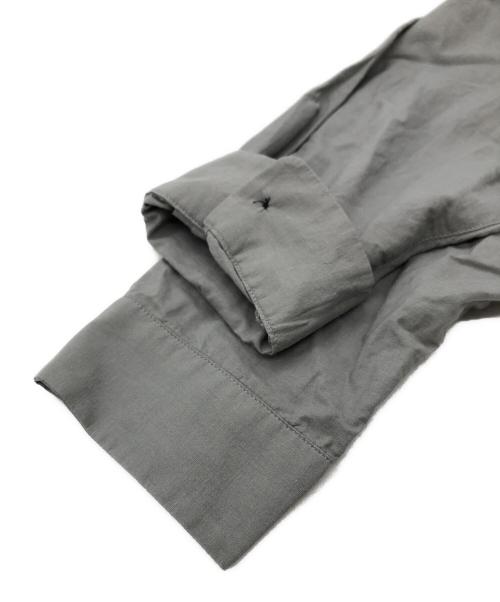 HUIS（ハウス）HUIS (ハウス) コットンリネンロングシャツ グレー サイズ:SIZE FREEの古着・服飾アイテム