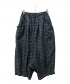 COMME des GARCONS COMME des GARCONSコムデギャルソン コムデギャルソン）の古着「シルク混サルエルパンツ」｜ネイビー