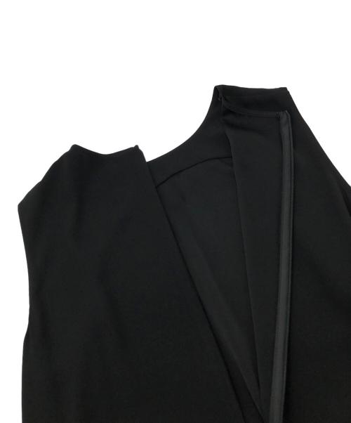 theory luxe（セオリーリュクス）theory luxe (セオリーリュクス) サテンノースリーブロングワンピース ブラック サイズ:38の古着・服飾アイテム