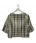 45R (フォーティファイブ・アール) リネンのマドラスチェック馬比古ブラウス グリーン×イエロー サイズ:SIZE S：13000円