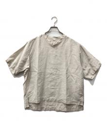 45R（フォーティファイブ・アール）の古着「リネンの908VネックTシャツ」｜アイボリー