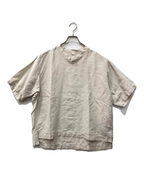 45R（フォーティファイブ・アール）45R (フォーティファイブ・アール) リネンの908VネックTシャツ アイボリー サイズ:★の古着・服飾アイテム