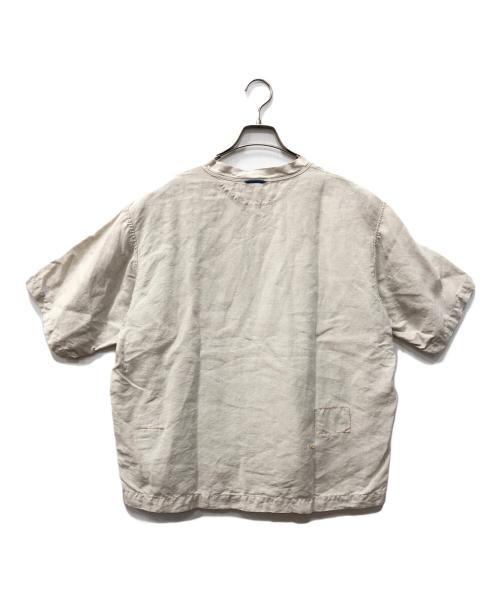 45R（フォーティファイブ・アール）45R (フォーティファイブ・アール) リネンの908VネックTシャツ アイボリー サイズ:★の古着・服飾アイテム