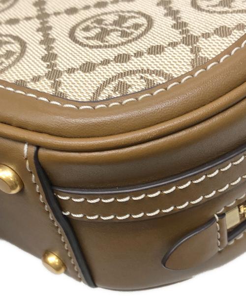 TORY BURCH（トリーバーチ）TORY BURCH (トリーバーチ) Tモノグラムジャガードムーンバッグ ベージュ サイズ:下記参照の古着・服飾アイテム