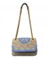 TORY BURCH（トリーバーチ）の古着「カゴチェーンショルダーバッグ」｜ベージュ