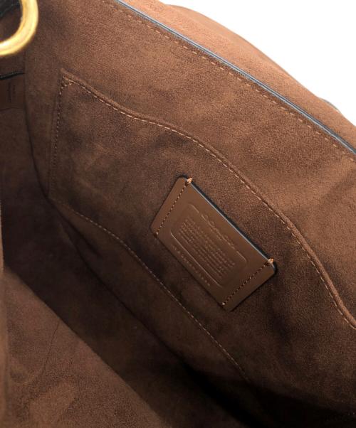 COACH（コーチ）COACH (コーチ) クリオ23 2WAYショルダーバッグ ベージュ×ブラックの古着・服飾アイテム