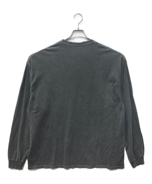 ANCELLM（アンセルム）ANCELLM (アンセルム) ダメージ加工ロングスリーブカットソー グレー サイズ:SIZE OS（ONE SIZE）の古着・服飾アイテム
