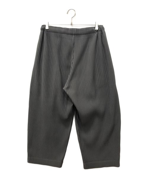 HOMME PLISSE ISSEY MIYAKE（オム プリッセ イッセイ ミヤケ）HOMME PLISSE ISSEY MIYAKE (オム プリッセ イッセイ ミヤケ) プリーツワイドパンツ グレー サイズ:2の古着・服飾アイテム