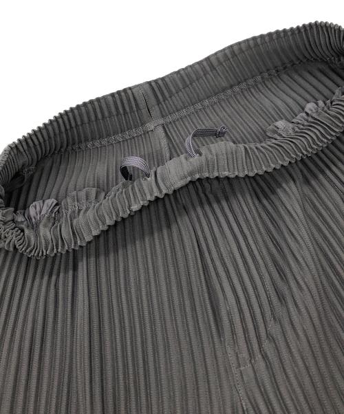 HOMME PLISSE ISSEY MIYAKE（オム プリッセ イッセイ ミヤケ）HOMME PLISSE ISSEY MIYAKE (オム プリッセ イッセイ ミヤケ) プリーツワイドパンツ グレー サイズ:2の古着・服飾アイテム