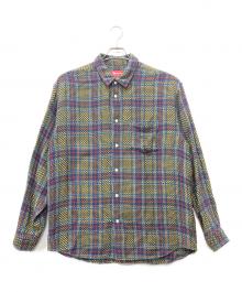 SUPREME（シュプリーム）の古着「Basket Weave Plaid Shirt」｜ブルー×イエロー