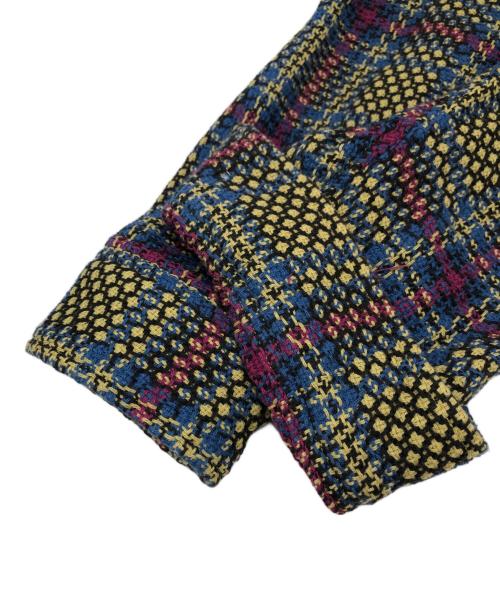 SUPREME（シュプリーム）SUPREME (シュプリーム) Basket Weave Plaid Shirt ブルー×イエロー サイズ:Lの古着・服飾アイテム