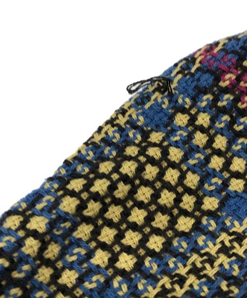 SUPREME（シュプリーム）SUPREME (シュプリーム) Basket Weave Plaid Shirt ブルー×イエロー サイズ:Lの古着・服飾アイテム