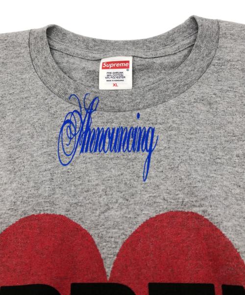 SUPREME（シュプリーム）SUPREME (シュプリーム) Announcing Tee グレー サイズ:XLの古着・服飾アイテム