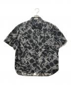 BALENCIAGAバレンシアガ）の古着「メカニカル柄S/Sシャツ」｜ブラック×グレー