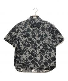 BALENCIAGA（バレンシアガ）の古着「メカニカル柄S/Sシャツ」｜ブラック×グレー