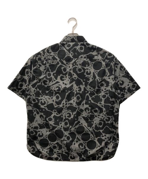 BALENCIAGA（バレンシアガ）BALENCIAGA (バレンシアガ) メカニカル柄S/Sシャツ ブラック×グレー サイズ:SIZE 37の古着・服飾アイテム
