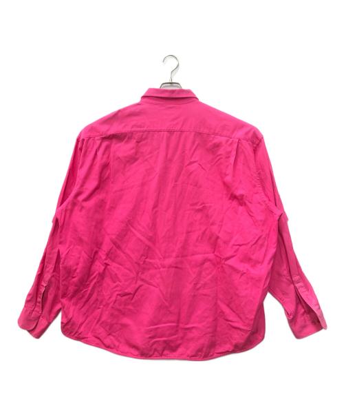 BALENCIAGA（バレンシアガ）BALENCIAGA (バレンシアガ) BBロゴオーバーサイズダブルスリーブL/Sシャツ ピンク サイズ:SIZE 43の古着・服飾アイテム