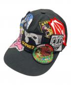 SUPREMEシュプリーム）の古着「Patches 6-Panel キャップ」｜ブラック