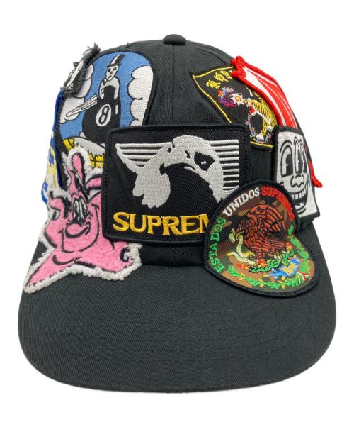 SUPREME（シュプリーム）SUPREME (シュプリーム) Patches 6-Panel キャップ ブラックの古着・服飾アイテム