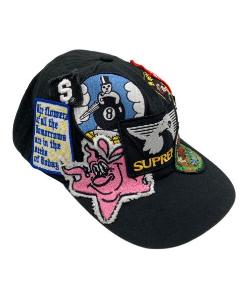 SUPREME（シュプリーム）SUPREME (シュプリーム) Patches 6-Panel キャップ ブラックの古着・服飾アイテム