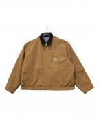 CarHartt×Invincible×Nakada Shinsukeカーハート×インヴィンシブル×ナカダ シンスケ）の古着「Reversible Detroit Jacket Max」｜ブラウン×グレー