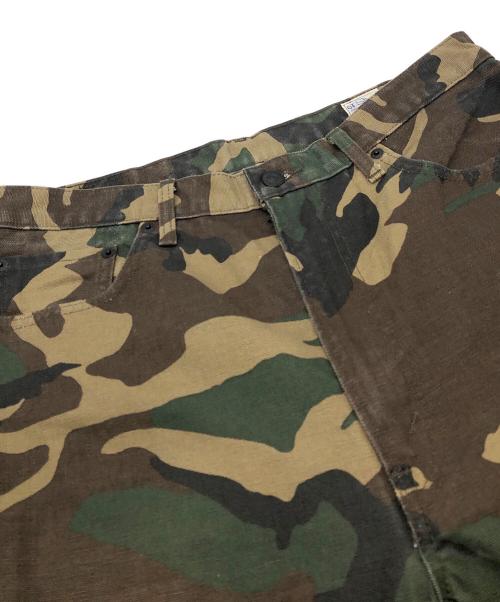 orSlow（オアスロウ）orSlow (オアスロウ) BEAMS (ビームス) 100 super dad woodland camo short pants グリーン サイズ:JPN M（2）の古着・服飾アイテム