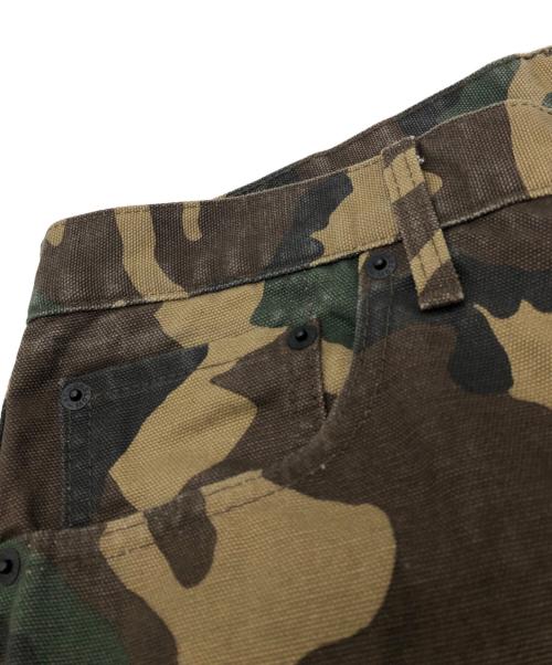 orSlow（オアスロウ）orSlow (オアスロウ) BEAMS (ビームス) 100 super dad woodland camo short pants グリーン サイズ:JPN M（2）の古着・服飾アイテム