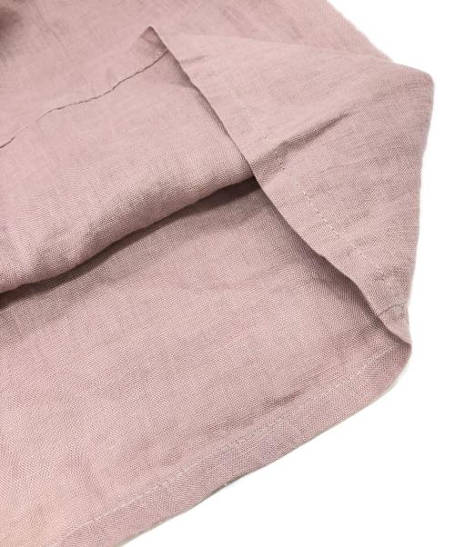 fog linen work（フォグリネンワーク）fog linen work (フォグリネンワーク) リネンバンドカラーシャツワンピース ピンク サイズ:FREE 未使用品の古着・服飾アイテム