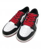 NIKEナイキ）の古着「Air Jordan 1 Retro Low OG "Black Toe"」｜ホワイト×レッド×ブラック