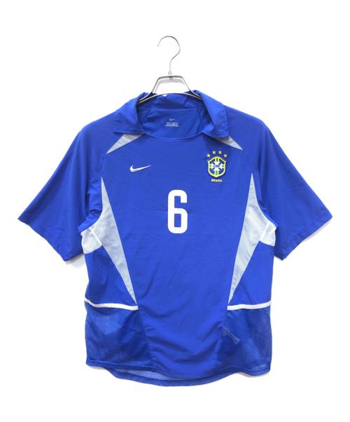 NIKE（ナイキ）NIKE (ナイキ) 2002年ブラジル代表 アウェイユニフォーム ブルー サイズ:SIZE Sの古着・服飾アイテム