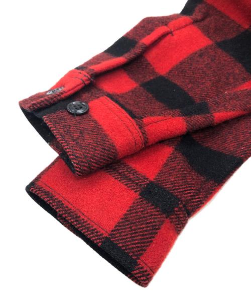 FILSON（フィルソン）FILSON (フィルソン) シングルマッキーノクルーザージャケット レッド×ブラック サイズ:SIZE Sの古着・服飾アイテム