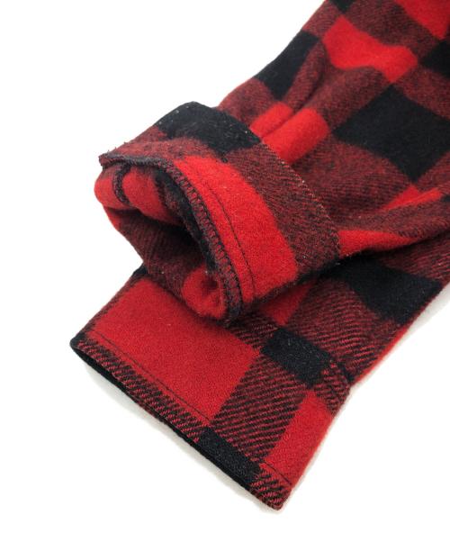 FILSON（フィルソン）FILSON (フィルソン) シングルマッキーノクルーザージャケット レッド×ブラック サイズ:SIZE Sの古着・服飾アイテム