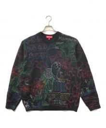 SUPREME（シュプリーム）の古着「collage embroidered sweater」｜ブラック