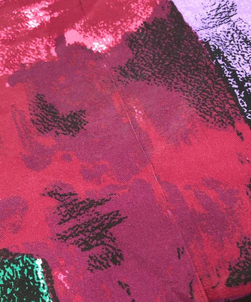 TAKESHI KOSAKA by Y's Pink Label（タケシコウサカ バイ ワイズピンクレーベル）TAKESHI KOSAKA by Y's Pink Label (タケシコウサカ バイ ワイズピンクレーベル) 総柄オープンカラーシャツ パープル サイズ:2の古着・服飾アイテム