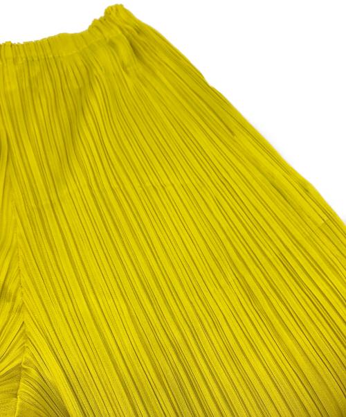 PLEATS PLEASE（プリーツプリーズ）PLEATS PLEASE (プリーツプリーズ) プリーツパンツ イエロー サイズ:3の古着・服飾アイテム