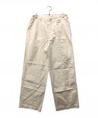 OLD JOE & Co.オールドジョー）の古着「FRONT TUCK ARMY TROUSER」｜アイボリー