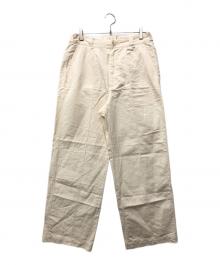 OLD JOE & Co.（オールドジョー）の古着「FRONT TUCK ARMY TROUSER」｜アイボリー