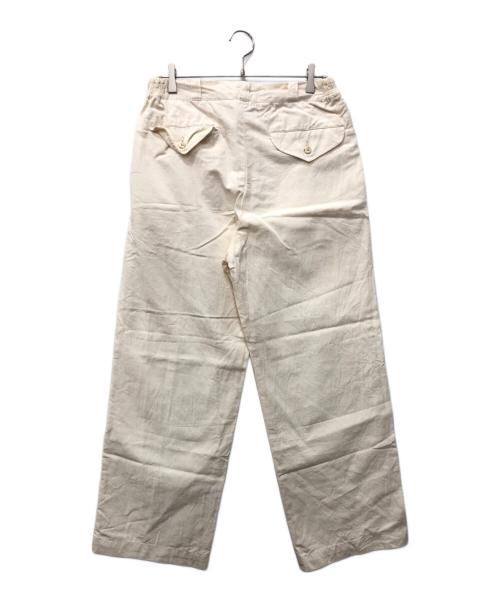 OLD JOE & Co.（オールドジョー）OLD JOE & Co. (オールドジョー) FRONT TUCK ARMY TROUSER アイボリー サイズ:34の古着・服飾アイテム