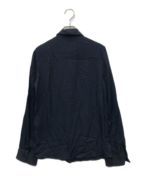JIL SANDER（ジルサンダー）JIL SANDER (ジルサンダー) ポインテッドカラー シャツ ブラック サイズ:32の古着・服飾アイテム