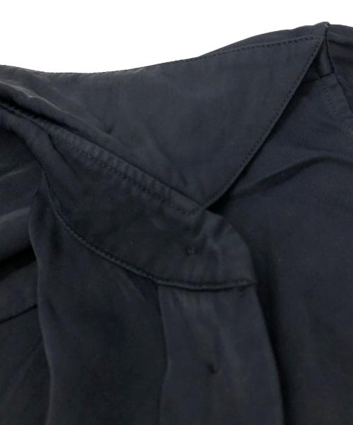 JIL SANDER（ジルサンダー）JIL SANDER (ジルサンダー) ポインテッドカラー シャツ ブラック サイズ:32の古着・服飾アイテム