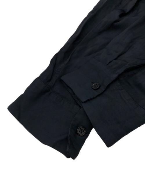JIL SANDER（ジルサンダー）JIL SANDER (ジルサンダー) ポインテッドカラー シャツ ブラック サイズ:32の古着・服飾アイテム