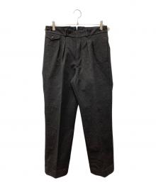 OLD JOE & Co.（オールドジョー）の古着「DOUBLE-PLEATED SMARTY TROUSER/ダブルプリーツドレープトラウザー」｜グレー
