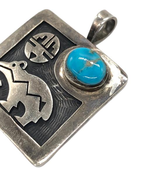 INDIAN JEWELRY（インディアンジュエリー）INDIAN JEWELRY (インディアンジュエリー) ターコイズ ペンダントトップ シルバーの古着・服飾アイテム