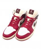 NIKEナイキ）の古着「Air Jordan 1 Mid "Mystic Hibiscus"」｜ピンク×ブラウン×ホワイト