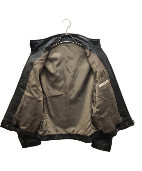 UNITED ARROWS（ユナイテッドアローズ）UNITED ARROWS (ユナイテッドアローズ) スタンドカラーレザーブルゾン ブラック サイズ:SIZE Sの古着・服飾アイテム